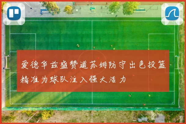 爱德华兹盛赞道苏姆防守出色投篮精准为球队注入强大活力